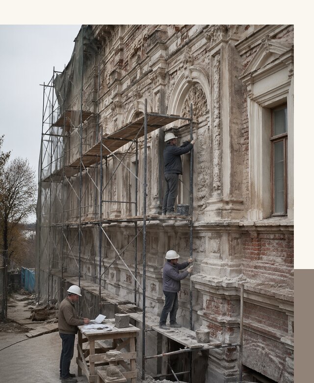 Реставрация объектов культурного наследия под ключ в Минеральных Воде