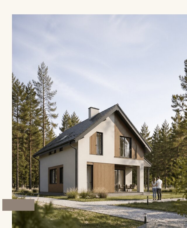 Проект дома 9 на 9 с мансардой в Минеральных Воде по 46611 | А3дПро-Мнр
